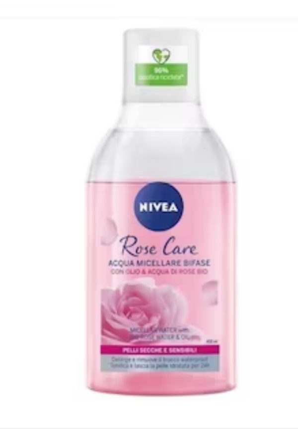 NIVEA Acqua Micellare Bifase con Olio & Acqua di Rose BIO 400ml