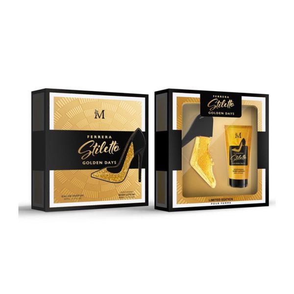 Confezione Regalo Ferrera Stiletto Golden Days Montage brands profumo + lozione