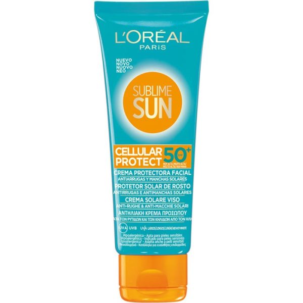 L’OREAL – SUBLIME SUN CELLULAR PROTECT CREMA VISO IP 50+