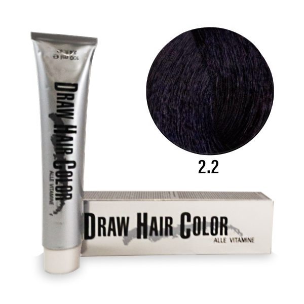 DRAW HAIR COLOR TINTURA PER CAPELLI 100ML - N 2.2 MARRONE VIOLA SCURO