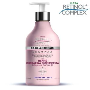 Keratin complex shampoo 500 ml con henn cheratina & collagene