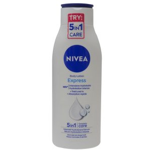 Latte corpo Nivea 400 ml. Idratante express per pelli normali e secche 5 in 1