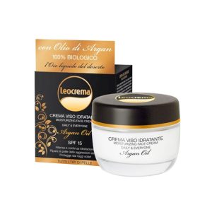 Leocrema Crema Viso Idratante Notte/Giorno Con Olio Di Argan 50ml