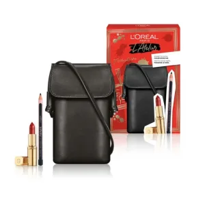 L'Oréal Paris L'Atelier Rossetto Satin Color Riche 345 Cherry Crystal + Matita Le Khol Naturel + Custodia