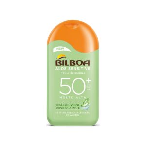 Bilboa Aloe Sensitive Pelli Sensibili 50⁺ Molto Alta con Aloe Vera 200 ml