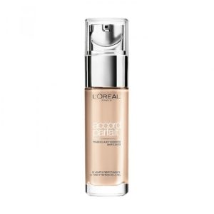 L'Oreal Paris Accord Parfait Fondotinta 3.D-3.W - Beige Dore`