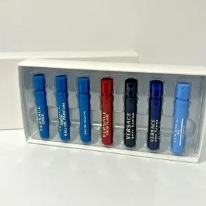 Set di profumi spray da uomo Versace da 7 pezzi (1 ml x 7 = 7 ml) nuovo nella scatola