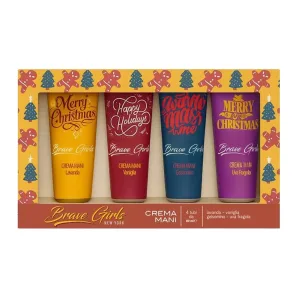 Cofanetto Crema Mani 4x80ml – Lavanda, Vaniglia, Uva & Fragola, Gelsomino