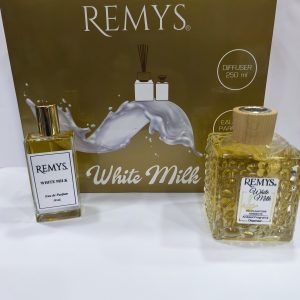 Confezione Remys White Milk Profumo ambiente 250 ml + profumo 50 ml