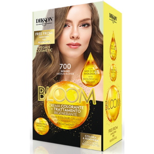 Dikson Bloom Crema Colorante + Trattamento Rigenerante per Capelli 700 Biondo
