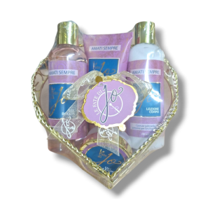 LE FATE DI JO AMATI SEMPRE CONF. GEL DOCCIA+LOZIONE CORPO+SCRUB+SALI BAGNO+SPUGNA