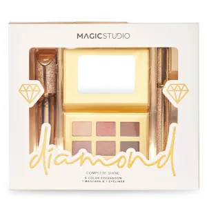 MAGIC STUDIO DIAMOND COMPLETE SHINE SET PALETTE OMBRETTI MASCARA EYELINE