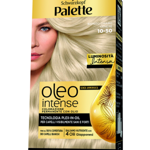 Palette Oleo Tinta 10-50 Biondo Cenere Senza Ammoniaca – Tecnologia Plex In Oil – 100% Copertura Capelli Dei Bianchi