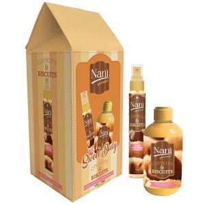 Suarez Nani Gourmand Set Regalo Donna Sweet Body Cookies E Biscuits Acqua Corpo Profumata 75 ml e Bagnodoccia 300 ml
