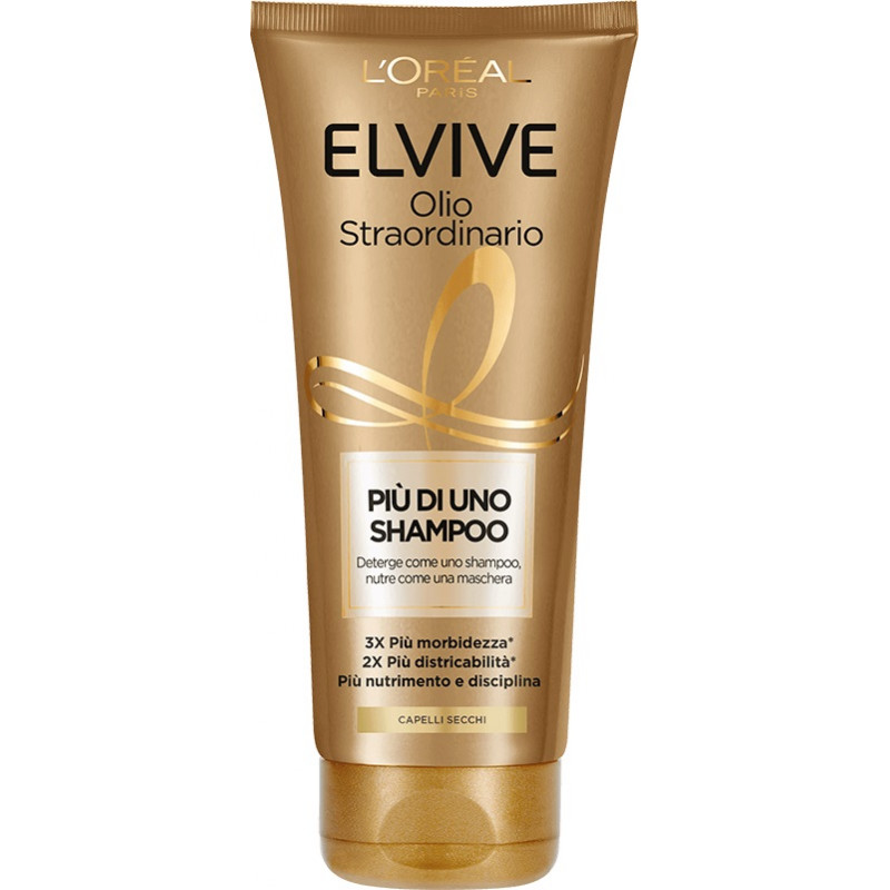 Elvive Olio Straordinario Più di uno Shampoo per Capelli Secchi 200ml