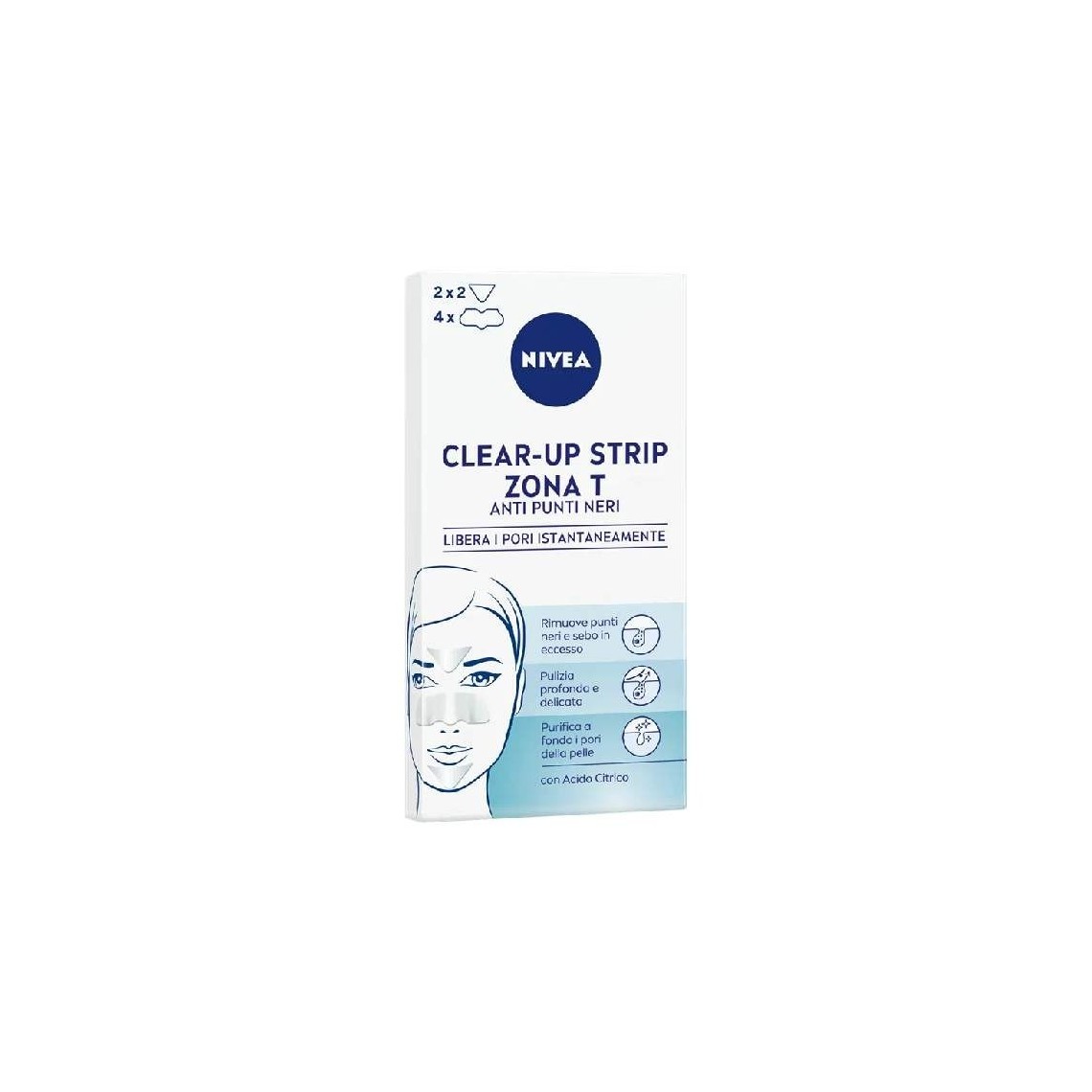 Nivea Cerotti Punti Neri Clear-Up Strip Zona T