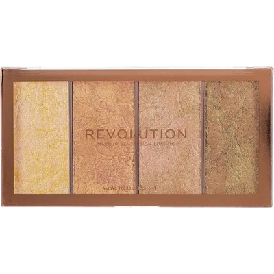 Revolution Vintage Lace Intense Metallic Cream-Powder Palette Illuminante 4 x 5 g