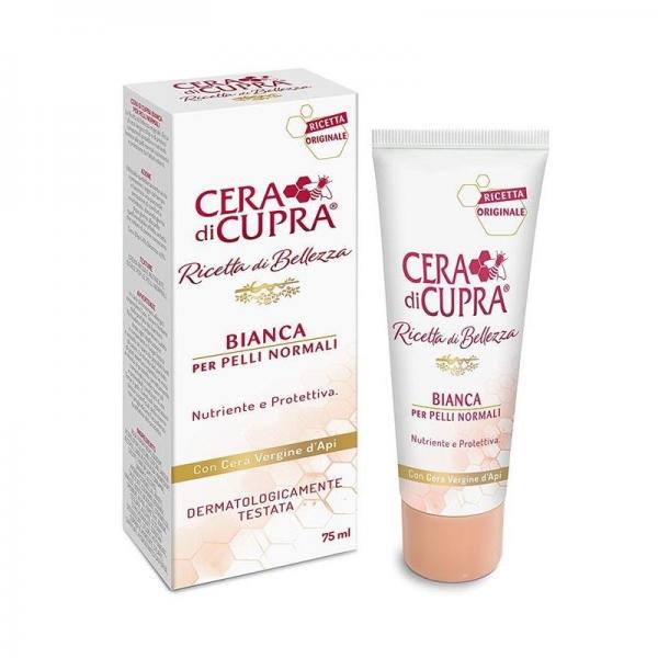 Cera Di Cupra Bianca Crema Viso Antirughe Con Cera Vergine D'Api Per Pelli Normali 75ml