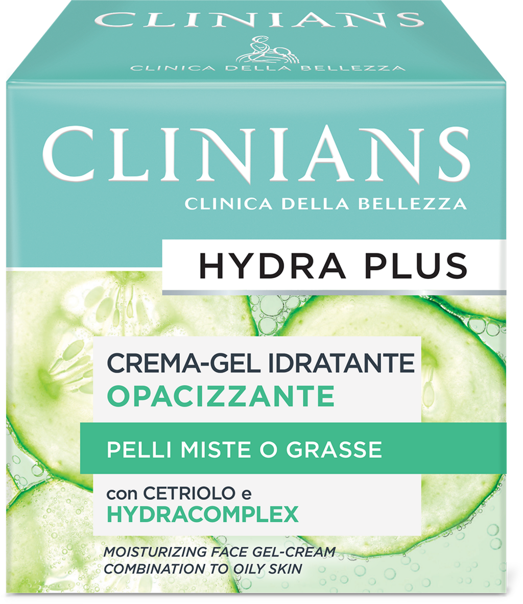HYDRA PLUS Crema Gel Idratante Opacizzante - Pelli Miste o Grasse, 50 ml