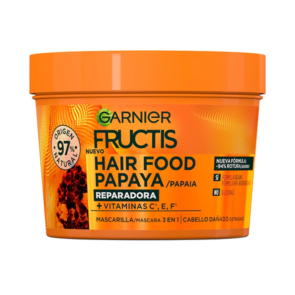 FRUCTIS HAIR FOOD Papaya Mascara riparatrice triplo uso 390ml