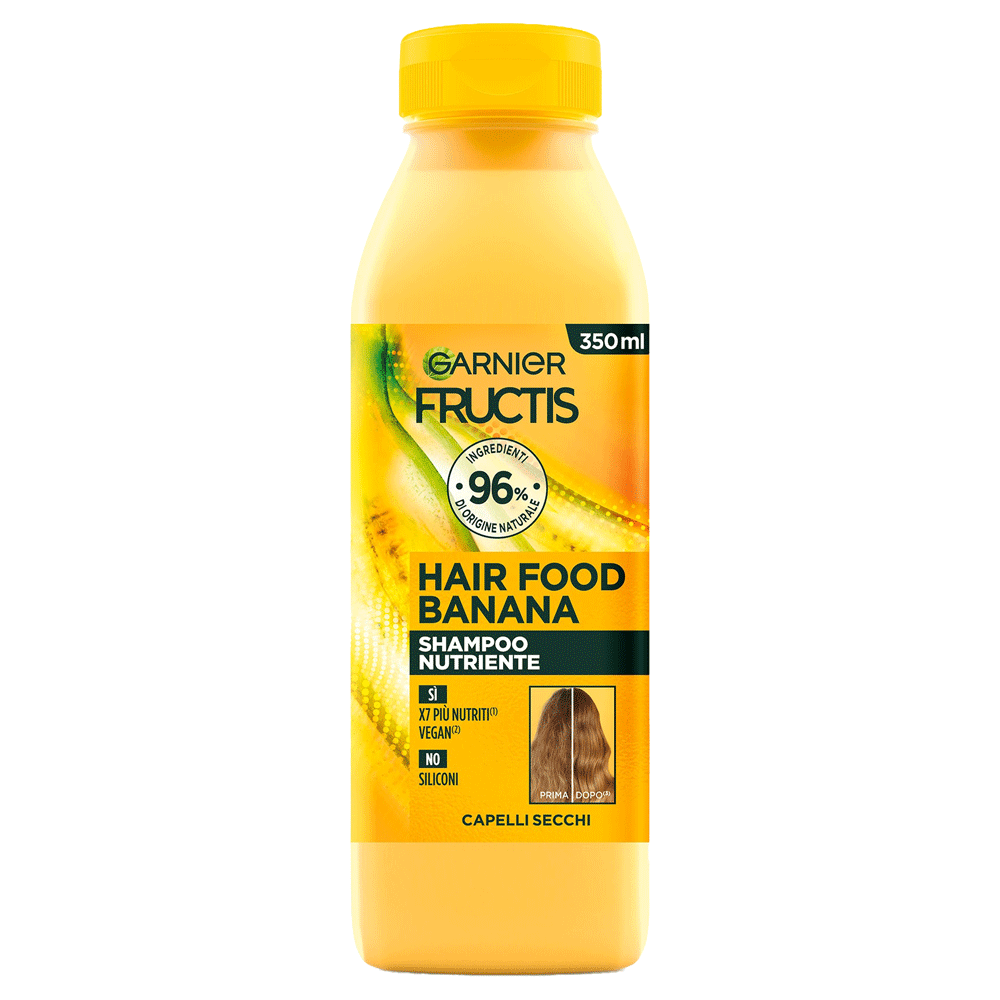 FRUCTIS HAIR FOOD Banana shampoo nutriente per capelli secchi 350ml