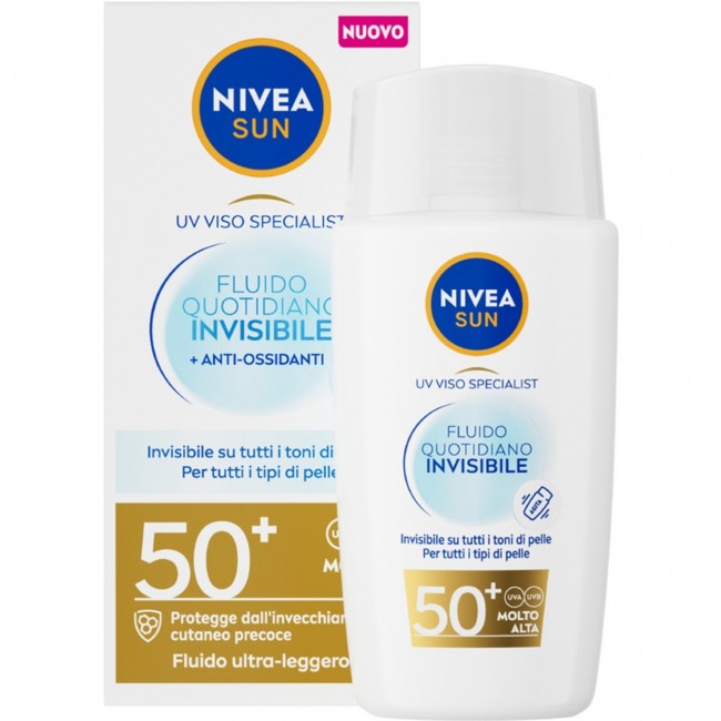 Nivea Solare Fluido Quotidiano Invisibile Viso Sfp50+ 40 Ml