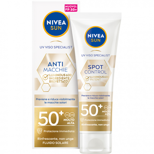 Nivea Sun Crema Viso Luminous Fp50+ Ml 40