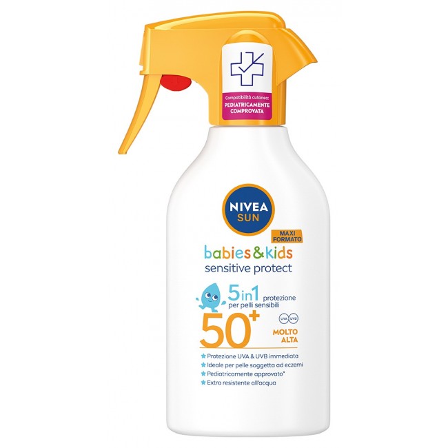 Nivea Sun Kids Spray Trigger Protect Sensitive Fp50+ Ml 270