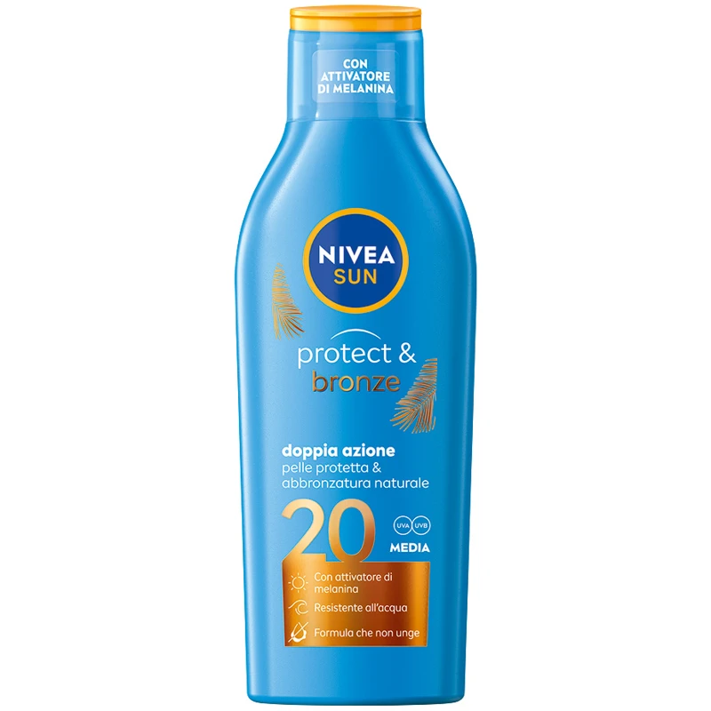Nivea Sun Latte Solare Protect&bronze Fp20 Ml 200